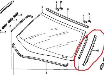 toyota windshield garnish #5