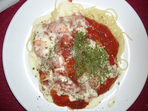 spaghetti marinara @ pizza milano