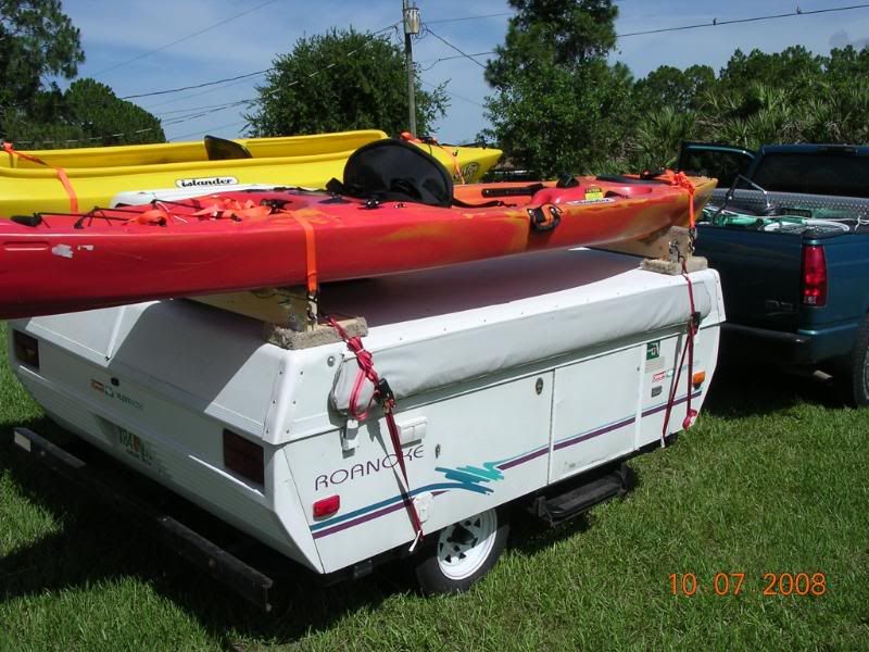 perfect, cheap and proven kayak rack PopUpPortal