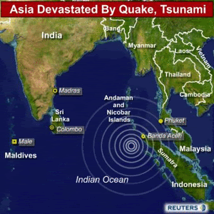 Catastrophe hits Indonesia and other Asia regions. Picture source: