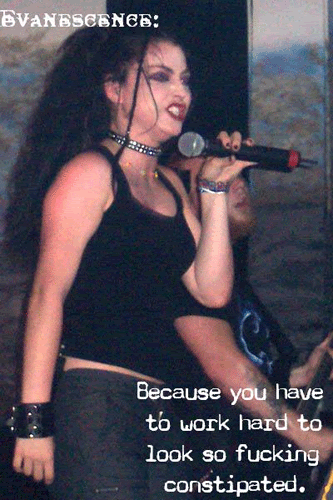 Evanescence she can't sing