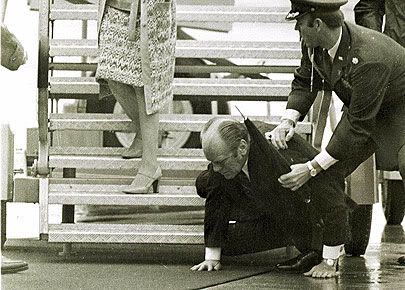 president ford falling