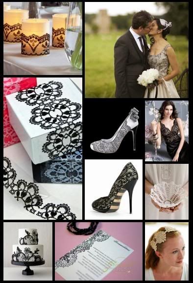 Someone asked for a black ivory and lace inspiration board so here it is