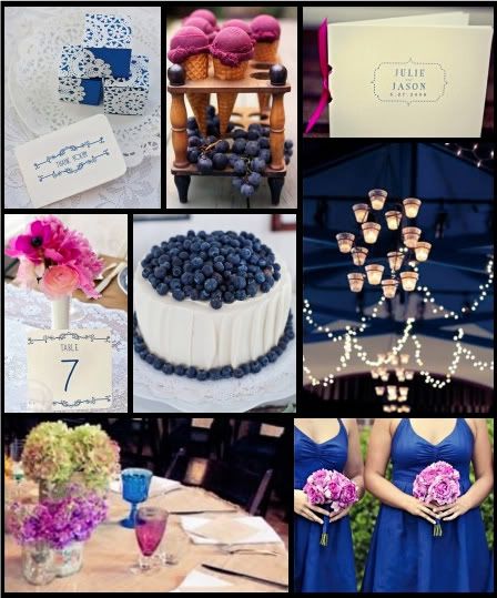 For this board I combined that purple with navy for a fun color palette
