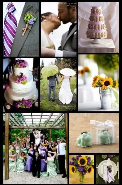 Sources boutonniere frog kiss cake cake umbrellas sunflowers wedding 