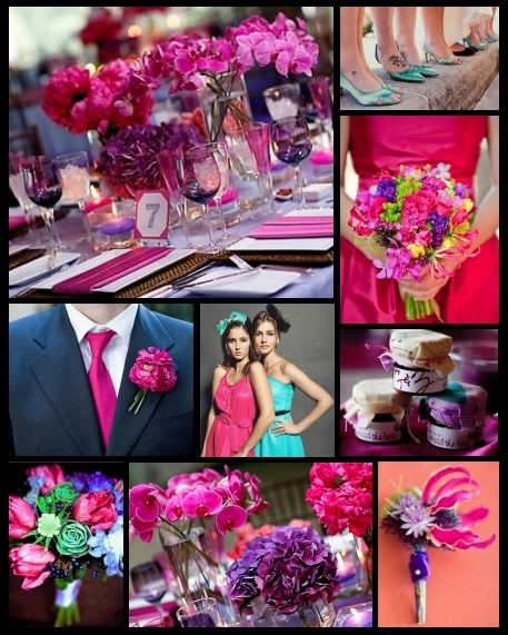 Inspiring Brides: Inspiration 207: Hot Pink &amp; Bold Purple ...