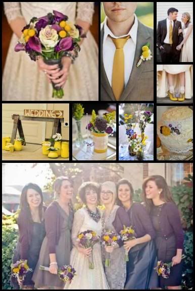 Inspiration 164 Fun Purple Mustard and Slate