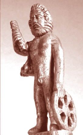 Statue depicting Taranis