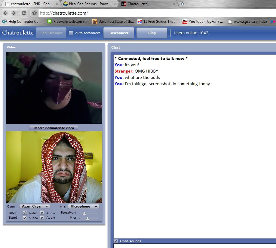 chatroulette funny. you find anything funny.
