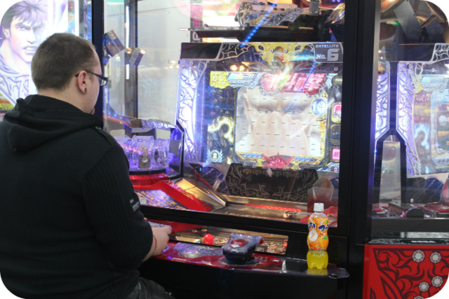 Face on an arcade game