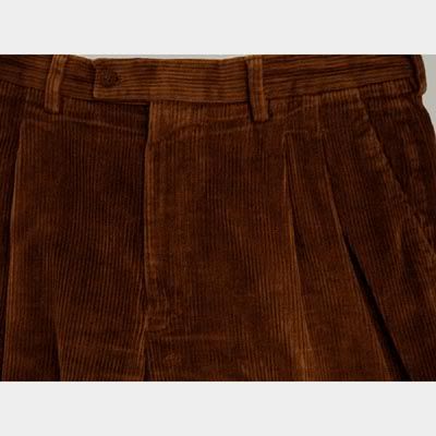 Mens Vintage on Italian Men S Vintage Wide Wale Corduroy Pants Brown 34   Ebay
