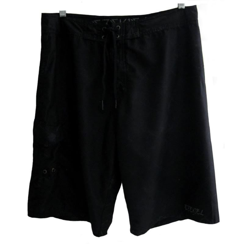 black board shorts