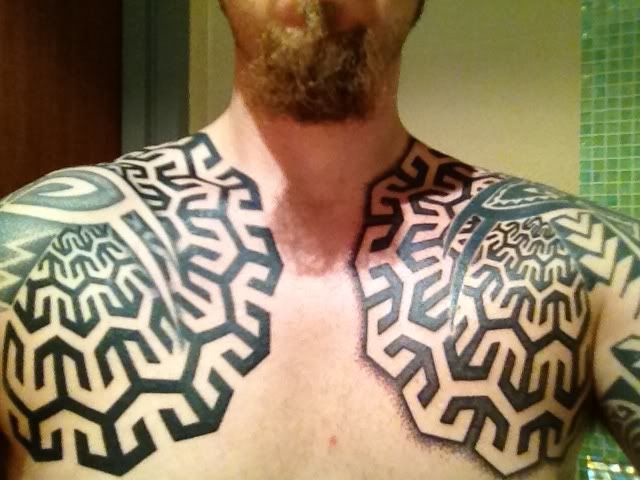 finished chest piece yes it hurt