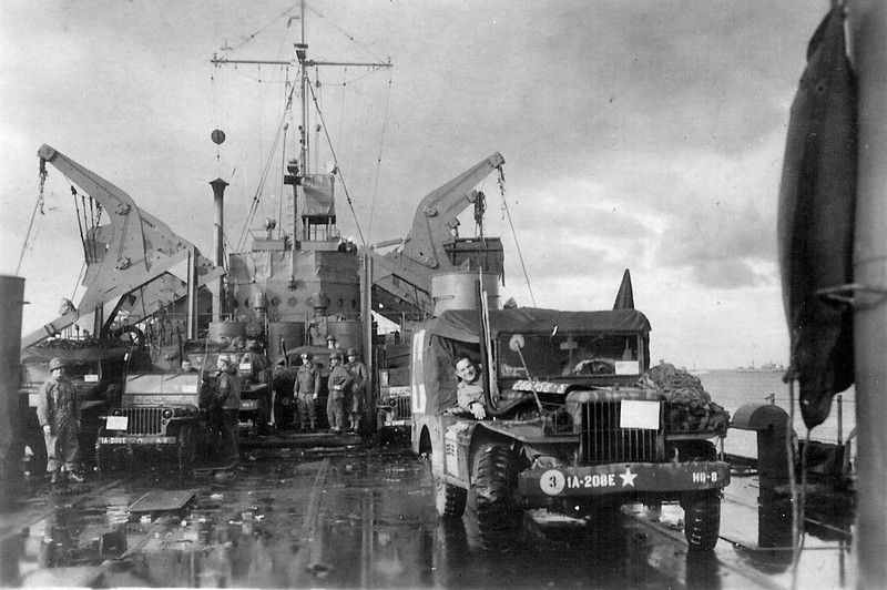  photo Utah Beach France 1944 001B_on deck of LST_zpsklextb7n.jpg