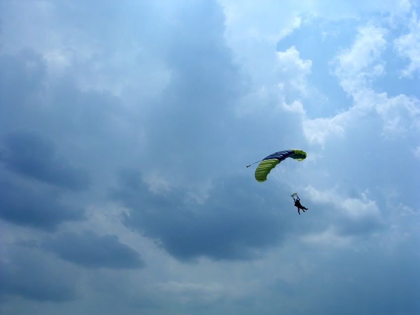 wallpaper skydiving. Parachuting down Image