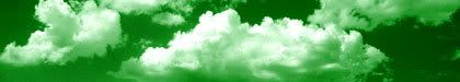 Composición con nubes verdes, por Federico Diaz Mastellone