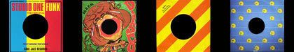composición con fundas de discos de Jamaica, de jamaicanlabelart.com, por Federico Diaz Mastellone