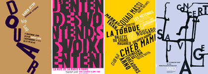 composición con afiches de Catherine Zask, de catzask.free.fr