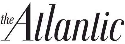 Nameplate de la revista The Atlantic, rediseñada por el estudio Pentagram, de pentagram.com/en/new/2008/10/new-work-the-atlantic.php