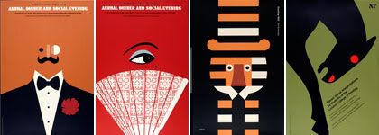composition with section of posters designed by Tom Eckersley, from www.vads.ac.uk/collections/TEC