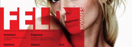 section of cover of Feld magazine, by Axel Peemöller, from www.feldhommes.de/