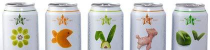 section of photo of product of Pret Sparkling Juice, by Crown Agency, from www.packagedesign.com/