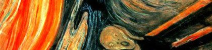 section of Skrik, by Edvard Munch
