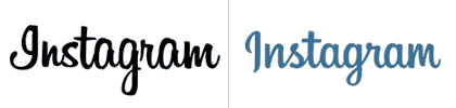 after and before of logo of Intagram, by Mackey Saturday, from www.brandemia.org/instagram-redisena-su-logo/