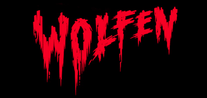composition with lettering from Wolfen, movie of 1981, from annyas.com/1980s-horror-movie-poster-logos-typography/