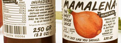 composition with section of photo of product of Mamalena sauce, from www.bobstudio.gr/mamalena/