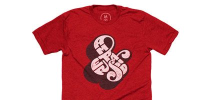 composition with section of tshitr desig by Mark Caneso, from cottonbureau.com/products/self-referential-ampersand