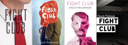 composition with section of Figh Club book covers, from http://www.thefoxisblack.com/2013/11/25/re-covered-books-contest-fight-club/#more-67652