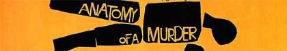 sección de Anatomy of a murder, póster de Saúl Bass