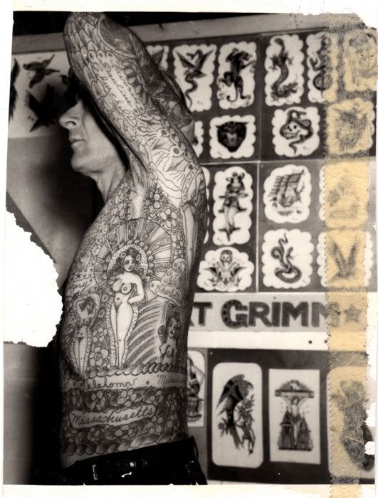 Bert Grimm was a blossoming tattoo artist in the midewest who honed his 