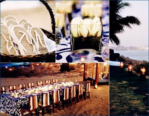 Jewel and ocean tones also go great with a beach wedding