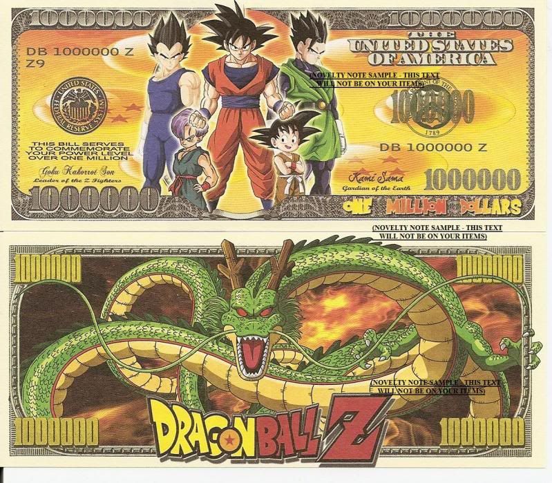 dragon ball z characters power levels. FOUR DRAGONBALL Z One Million