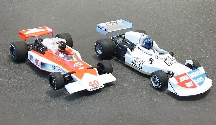 I bought the Scalextric McLaren M23 and Ferrari 312 Presentation pack some