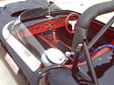 The office in an old Lotus sports-racer
