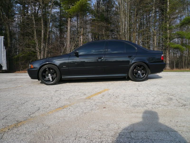 Matte black bmw 540i #7