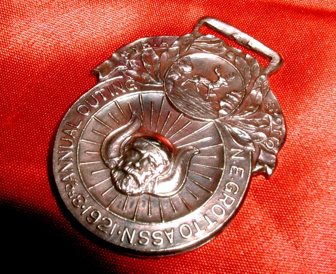 Wonderful MYSTICAL MOKANNA Antique MASONIC GROTTO FOB! Rare!