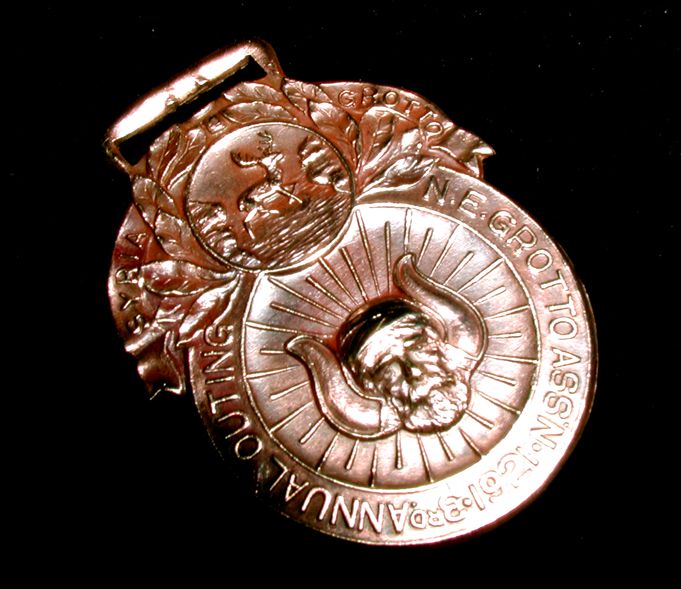 Wonderful MYSTICAL MOKANNA Antique MASONIC GROTTO FOB! Rare!