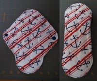 Anchor print flannel Cloth Menstrual Pad