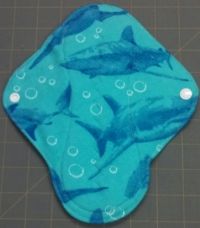 Shark Week flannel Cloth Menstrual Pad