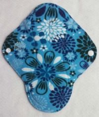 Blue Floral Overnight Cloth Pad