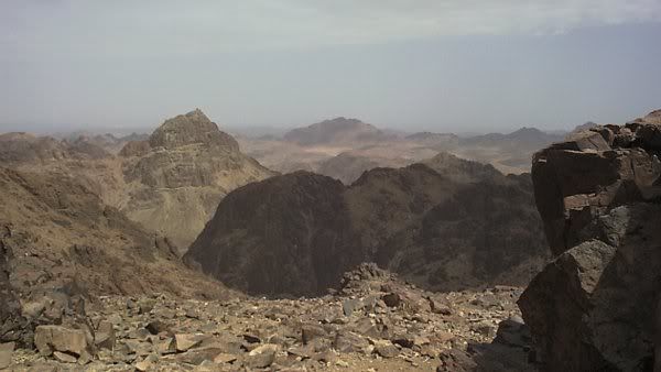 Jabal Musa dilihat dari Jabal Katrina, Lembah Sinai
