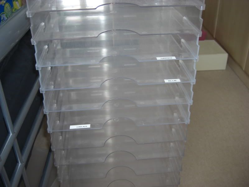 Dynamic Dimensions Acrylic 12 x 12 paper trays x 17 stackable