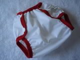 Canada Day Size Small White and Red PUL Cover