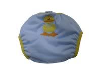 Ducky Embroidered Diaper Cover - Medium Long