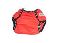 Red PUL Diaper Cover with Skull and Crossbones Print FOE - Medium+