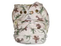 Black Friday Deal <p>Frogs and Lizards Print Serged OS Fitted Diaper